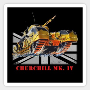 Churchill Mk.IV Military tank WW2 Magnet